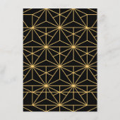 jaren '20 Art Deco eenvoudige bruiloft Menu (Achterkant)