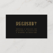  jaren '20 Art Deco trouwregistratiekaart Informatiekaartje (Voorkant)