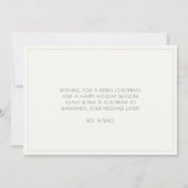  jaren '20 art deco Vrolijke kerstkaart Kaart (Achterkant)