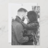 jaren '20 Deco Navy Blauw Goud Foto Bruiloft Save The Date (Achterkant)