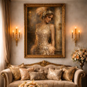 Jaren 20 Flapper Goud Glam Decoupage Tissuepapier