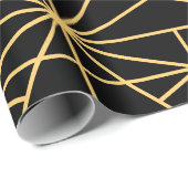  jaren '20 geometrische art deco cadeaupapier (Rol Hoek)