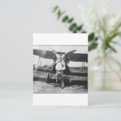 jaren '20 Man met Vliegtuig Briefkaart (Staand voorkant)