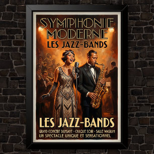 Jaren 20 mode advertenties uit het verleden poster
