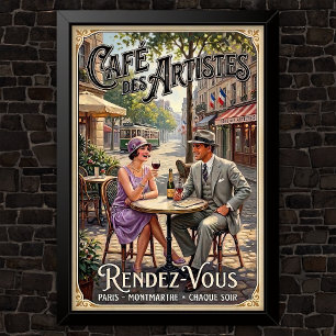 Jaren 20 Mode Reclame uit het verleden Poster