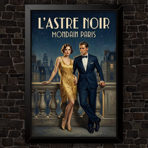 Jaren 20 Mode Reclame uit het verleden Poster