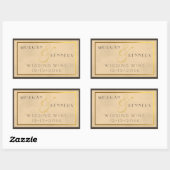 jaren '20 Speakeasy DIY Bruiloft Wijnlabel Rechthoekige Sticker (Vel)