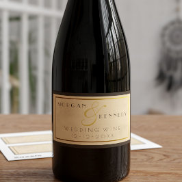  jaren '20 Speakeasy DIY Bruiloft Wijnlabel Rechthoekige Sticker