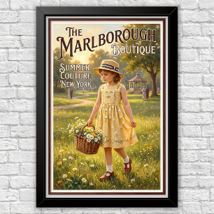 Jaren 20 Vintage Kinderen Mode Reclame Poster