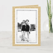  jaren '20 Vrouwen in zwemkleding Kaart (Voorkant)