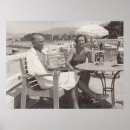 jaren '30 in Cannes, Frankrijk Poster