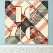 jaren '40 canvas afdruk (Insitu (Houten vloer))