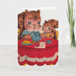  jaren 40 Moederdag Wenskaart Kaart