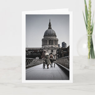 Jaren 40 op Millennium Bridge Londen (6331) Kaart