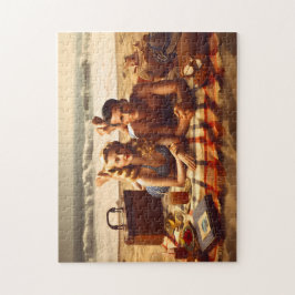 Jaren 40 Strandliefde Kust Strand Romantiek Legpuzzel