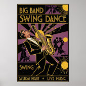  jaren 40 Swing Dance Poster (Voorkant)