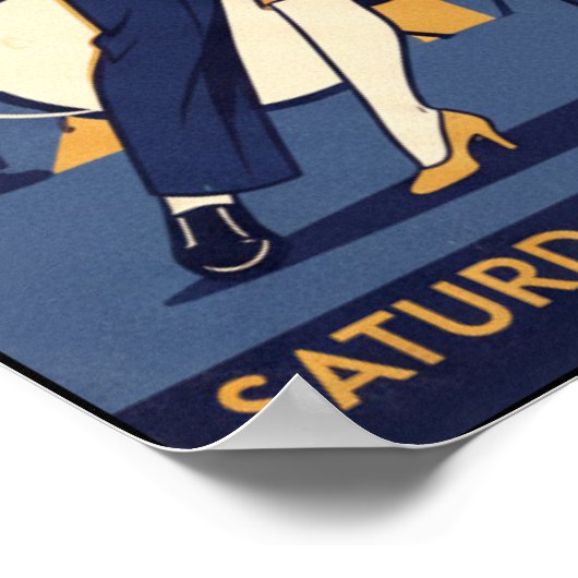  jaren 40 Swing Dance Poster (Hoek)