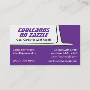 Jaren 50 2-Tone Klassieke Auto Geïnspireerd Visitekaartje