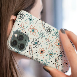 Jaren 50 Atoom Tijdperk Ruimtetijdperk Midden-eeuw iPhone 16 Hoesje