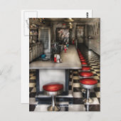 jaren '50 - De Ice Cream Parlor  Briefkaart (Voorkant / Achterkant)