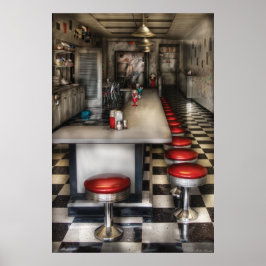 jaren '50 - De Ice Cream Parlor Poster