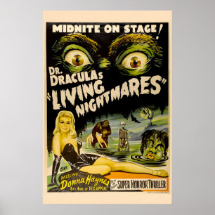 Jaren 50 Dracula's Leven Nare Dromen Klassieke Sci Poster