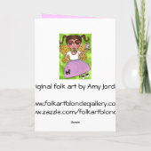 jaren '50 Fee & de Rok van de Poedel - wenskaart Kaart (Achterkant)