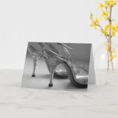 jaren '50 Gesneden van het Perspex van de Hielen Kaart (Gele Bloem)