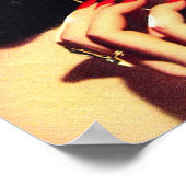  jaren 50 Glamour Meisje Poster (Hoek)