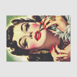  jaren 50 Glamour Meisje Tissuepapier