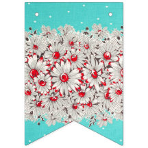 jaren '50  grens print madeliefjes