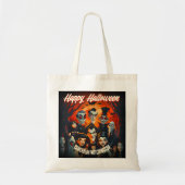  jaren 50 kostuums en cocktails Halloween Tote Bag (Voorkant)