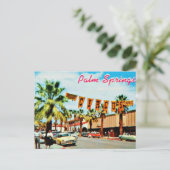  jaren 50 Palm Springs Briefkaart (Staand voorkant)