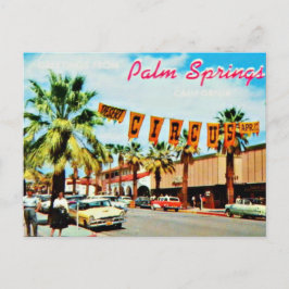 jaren 50 Palm Springs Briefkaart
