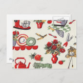 jaren '50 Retro Design Briefkaart (Voorkant / Achterkant)