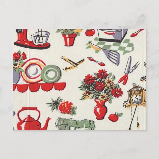 jaren '50 Retro Design Briefkaart (Voorkant)