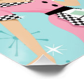 Jaren 50 Retro Diner Menu Perfect Poster (Hoek)