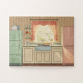 Jaren 50 Retro Keuken Dementie Puzzel Nostalgisch (Horizontaal)