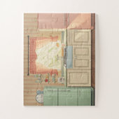 Jaren 50 Retro Keuken Dementie Puzzel Nostalgisch (Verticaal)