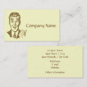 jaren '50 Stijl Visitekaartje (Voorkant / Achterkant)