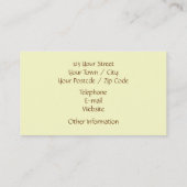 jaren '50 Stijl Visitekaartje (Achterkant)