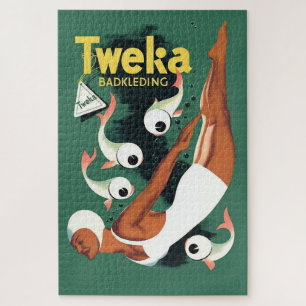 Jaren 50 Tweka badpakadvertentie Legpuzzel