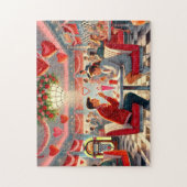 Jaren 50 Valentine Diner Retro Romantiek Legpuzzel (Verticaal)