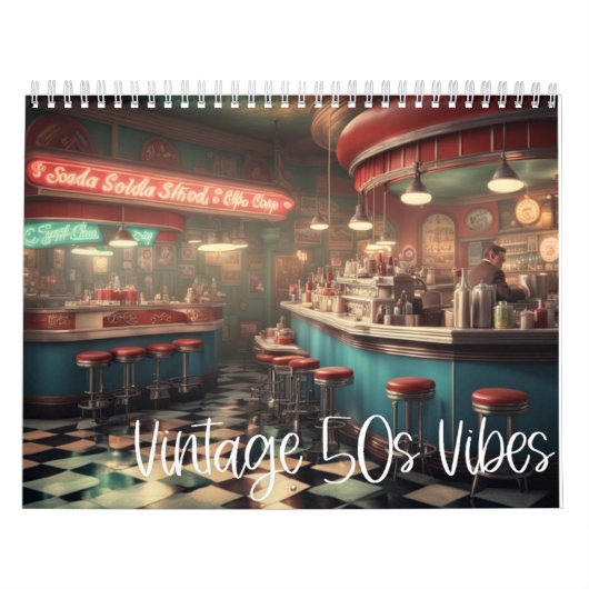  jaren '50 Vibes Kalender (Hoes)