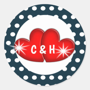 jaren '50 Vijftig Rockabilly Retro Cool Wedding Ronde Sticker