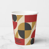 jaren 60-70 Party Drinkware Papieren Bekers (Achterkant)