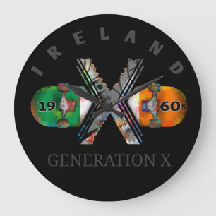 jaren '60 Generatie X het Skateboard van Ierland Grote Klok