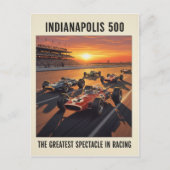 Jaren 60 Indianapolis 500 Vintage Briefkaart (Voorkant)