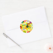 jaren '60: Peace and Love sticker (Envelop)