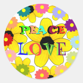 jaren '60: Peace and Love sticker